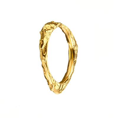 Trinity Textured Gold Vermeil Ring  Jewelry Irish Jewelry Irish Jewellery Designer Loinnir Jewellery
