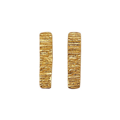 Gold Vermeil Burren Earrings Irish Jewellery Designer Loinnir