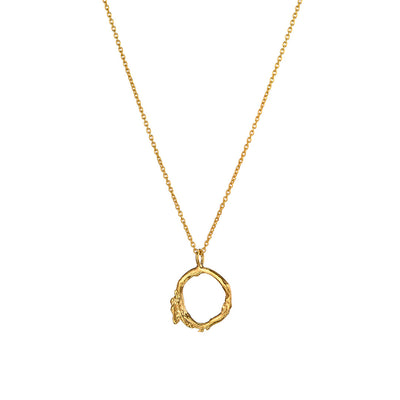 Gold Vermeil Irish Shrubbery Twig Necklace Irish Jewellery Online Loinnir Jewellery Made In Ireland