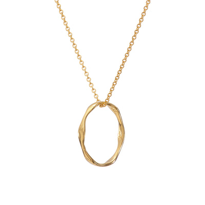 Gold Vermeil Tumulus Necklace Irish Jewellery Designer Loinnir Jewellery